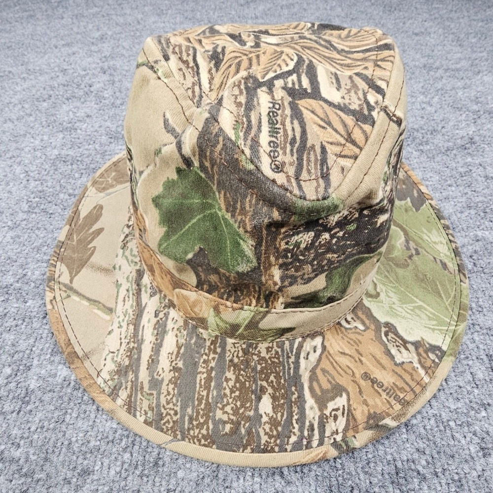 Realtree Vintage Camo Safari Boonie Hat Large Wide Brim Hunting Fishing USA